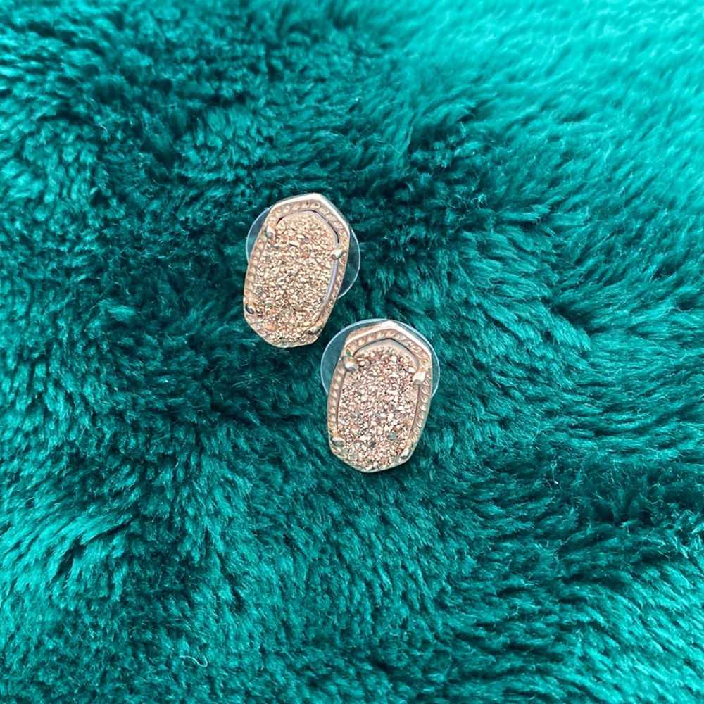 Kendra Scott Rose Gold Druzy Earrings